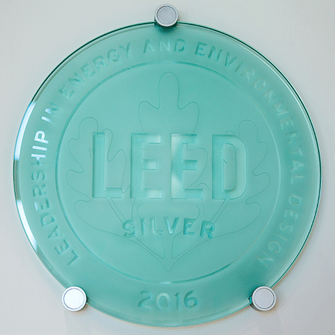 Leadership in energy and environmental design silver award 2016